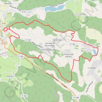 Dizimieu (38) GPS track, route, trail