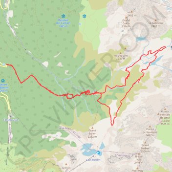 Tour des lacs de Belledone GPS track, route, trail
