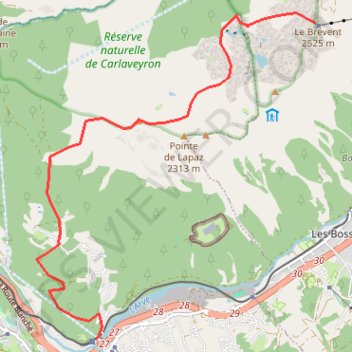 Brévent GPS track, route, trail