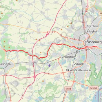 Strasbourg / Soultz-les-Bains GPS track, route, trail