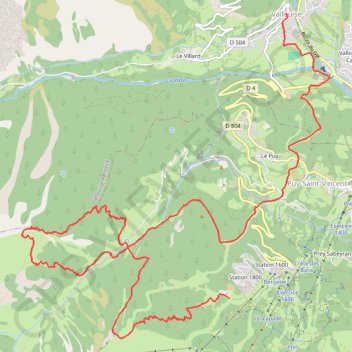 Course Puy-saint Vincent GPS track, route, trail