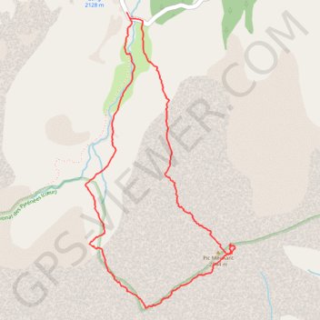 Pic Méchant - Arête SO GPS track, route, trail