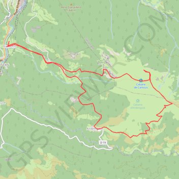 De Camous au Mont Arrouy GPS track, route, trail