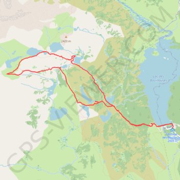 Les lacs des Bouillouses GPS track, route, trail