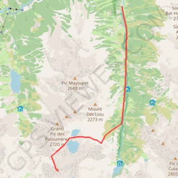 Pic d'Estibe Aute GPS track, route, trail