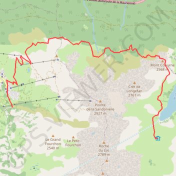 Valmeinier - Refuge des Marches Variante GPS track, route, trail