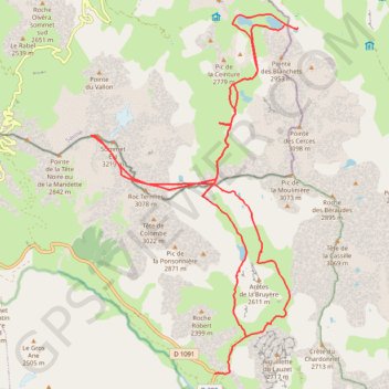 Tour du Grand Galibier GPS track, route, trail