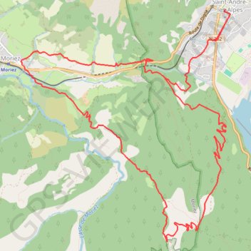 Courchons Moriez GPS track, route, trail