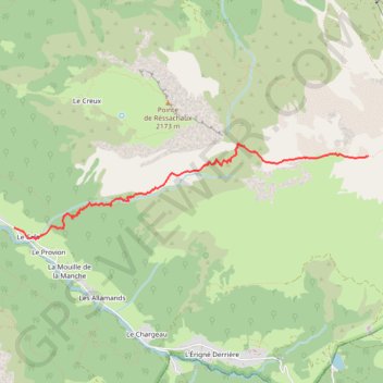 Les Hauts-Forts, Col de l'Encarnette GPS track, route, trail