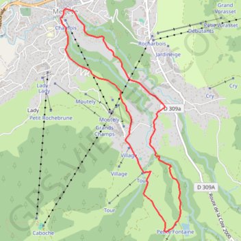 Megève - Lac de Javen GPS track, route, trail