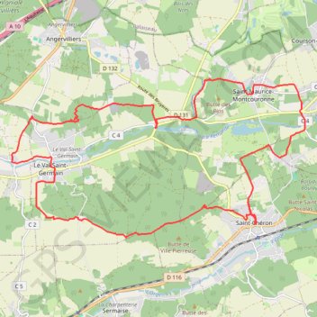 Saint Chéron GPS track, route, trail