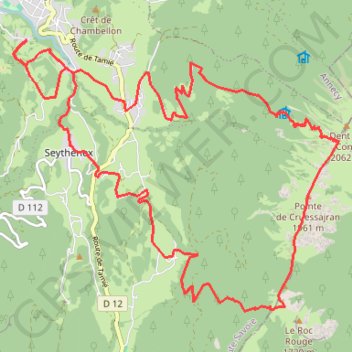 Faverges GPS track, route, trail