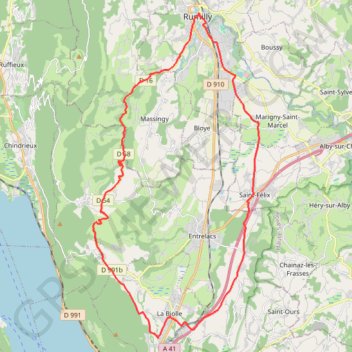Boucle du lycée de l'Albanais-4282825 GPS track, route, trail