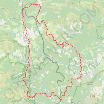Tour du Cévenol (Lozère - Ardèche - Gard) GPS track, route, trail