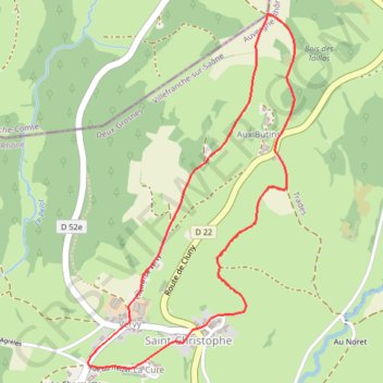 Circuit de Saint-Christophe-la-Montagne GPS track, route, trail