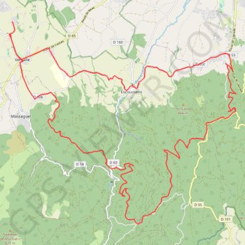 Les chevreuils GPS track, route, trail