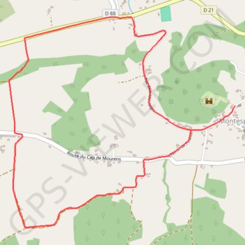 Montespan - cap de Mourenx GPS track, route, trail