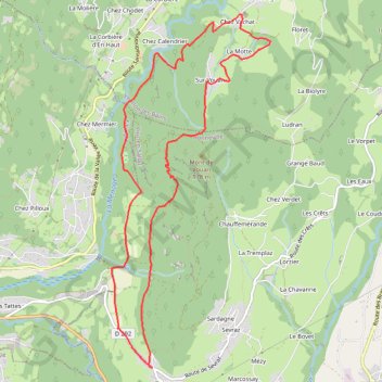 Le chamois du Mont de Vouan GPS track, route, trail