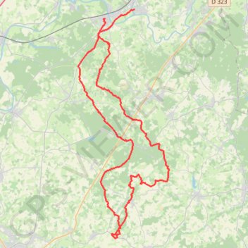 La Suze-sur-Sarthe - Mezeray - Saint-Jean-de-la-Motte GPS track, route, trail
