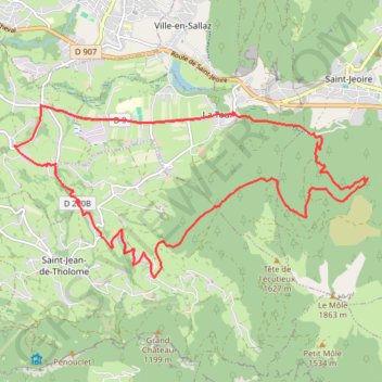 Forêt de Saint-Jeoire GPS track, route, trail