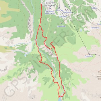 RSPG Lac de sainte Marguerite GPS track, route, trail