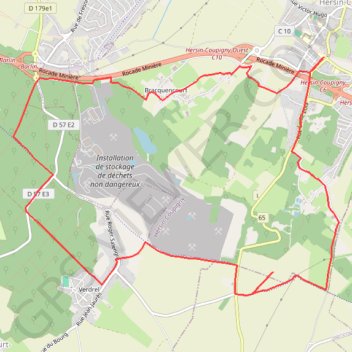 Hersin coupigny GPS track, route, trail