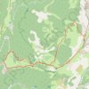 Hauts Plateaux du Vercors par la cabane des Aiguillettes et le Pas des Chattons GPS track, route, trail