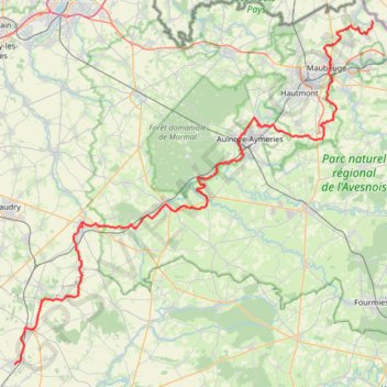 Vieux-Reng - Fresnoy-le-Grand GPS track, route, trail