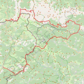 Via Alpina - Col de Tende - Saorge sur 7 jours GPS track, route, trail