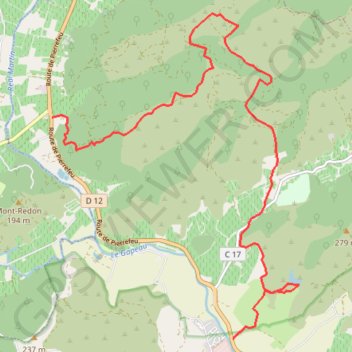 Hyères-La Piste de Viet GPS track, route, trail