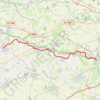 De la Bruffière à Mortagne-sur-Sèvre GPS track, route, trail