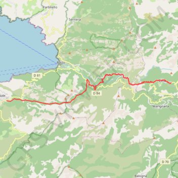 Evisa - Porto Marina GPS track, route, trail