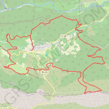 Trail de Quéribus - Cucugnan GPS track, route, trail