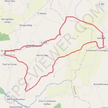 Plouzélambre-Keraudy GPS track, route, trail