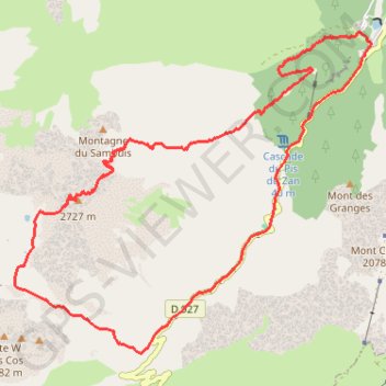 Cime du Sambuis GPS track, route, trail