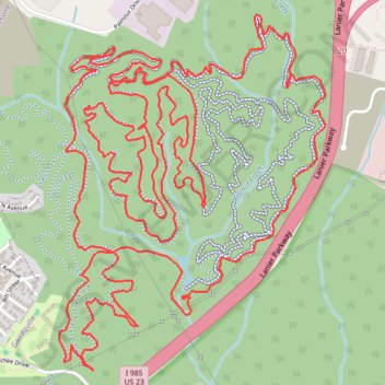 Chicopee Woods MTB Loop GPS track, route, trail