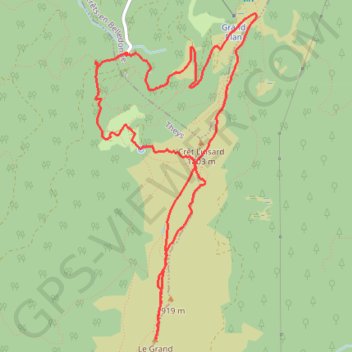 Le grand Rocher (Belledonne) GPS track, route, trail