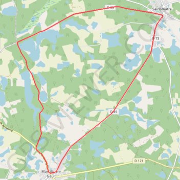 La route touristique des étangs - Saint-Viâtre GPS track, route, trail