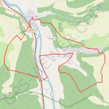 Vesaignes-sur-marne Bois de Marne GPS track, route, trail