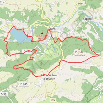Murol - Aurour des puys GPS track, route, trail