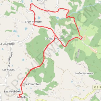 Rochefort Bayard GPS track, route, trail