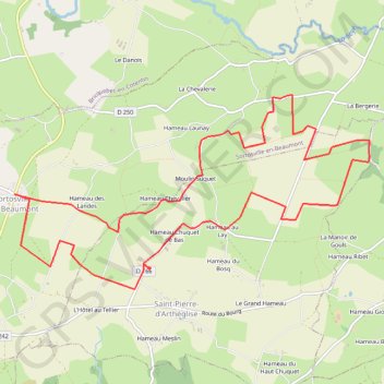 Sortoville-en-beaumont GPS track, route, trail