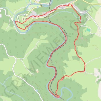 Vallée de L'Aveyron - Najac GPS track, route, trail