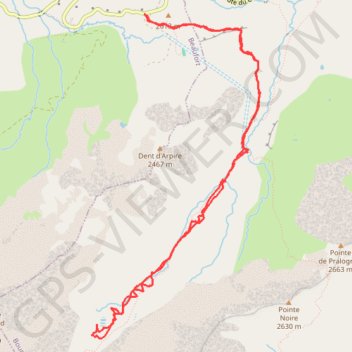 Combe de la Neuva GPS track, route, trail