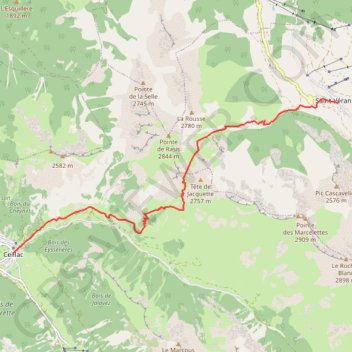 2ème jour du tour du Queyras GPS track, route, trail