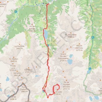 Pic Araillé GPS track, route, trail