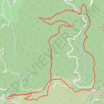 D-Gonfaron GPS track, route, trail