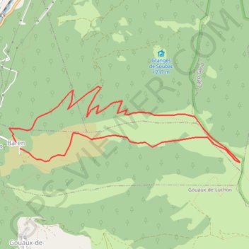 La Pique Pic de Maupas GPS track, route, trail
