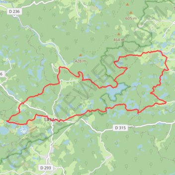 Mille etangs GPS track, route, trail