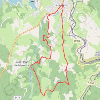 Gévaudan - Circuit de Sainte-Germaine GPS track, route, trail